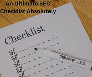 ultimate SEO checklist